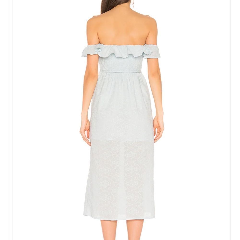 Tularosa Zion Midi Dress Baby Blue Embroidered L - Picture 4 of 11
